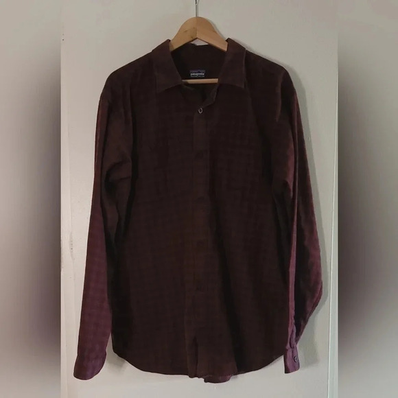 Patagonia Men’s Long Sleeve Organic Cotton Button Down Shirt Size Large‎ EUC - Picture 9 of 14